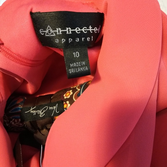 NWT Coral Dress size 10 Connection Apparel - Picture 3 of 6